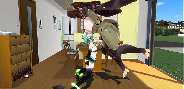  MMD Futanari Sex (Cell Fem x Small Girl)